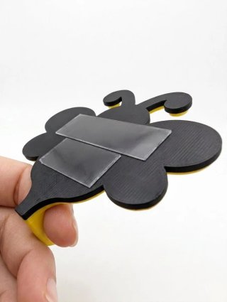 Colgador de pared con forma de abeja 3D