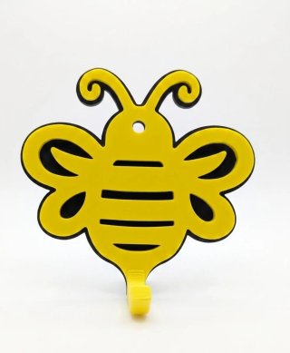 Colgador de pared con forma de abeja 3D