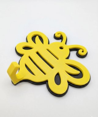 Colgador de pared con forma de abeja 3D