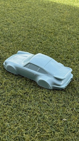 Escultura Porsche 964 Turbo Coppa Florio Azul