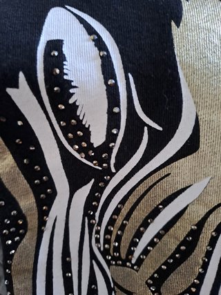 Maglia Liu Jo con stampa zebrata oro