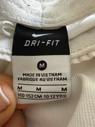 Pantalón corto Nike blanco talla 10/12 años