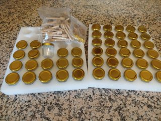 Botecitos para miel con palitos