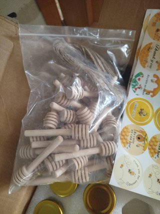 Botecitos para miel con palitos