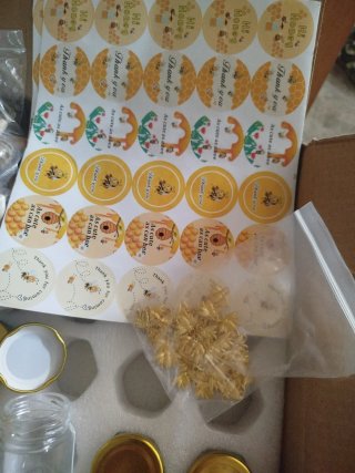Botecitos para miel con palitos