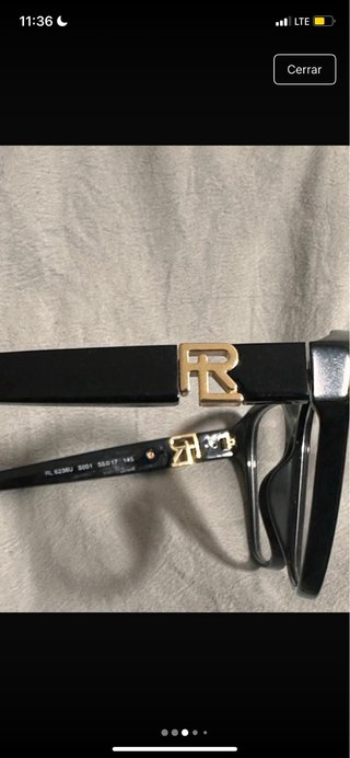 Gafas Ralph Lauren Negras y Doradas