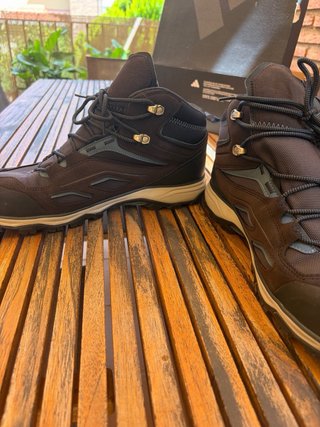 Botas de montaña Quechua hombre Marrón/Gris
