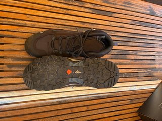 Botas de montaña Quechua hombre Marrón/Gris