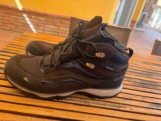 Botas de montaña Quechua hombre Marrón/Gris