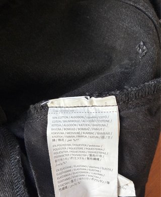 Pantalones vaqueros negros Mango T. 36