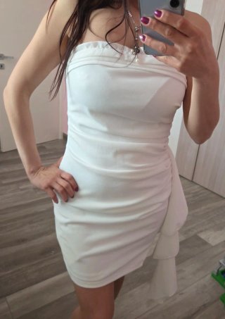 Abito tubino bianco