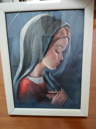 Quadro con cornice bianca