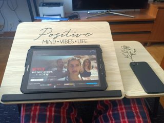 Tavolo pieghevole, supporto per letto o divano