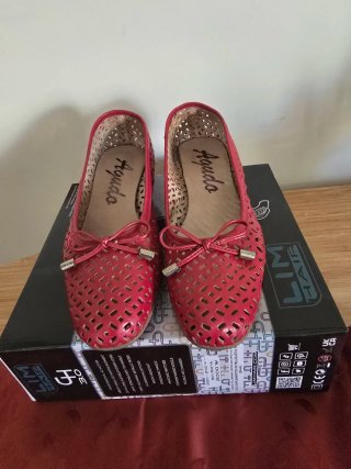 Zapatos Agudo Rojos Mujer