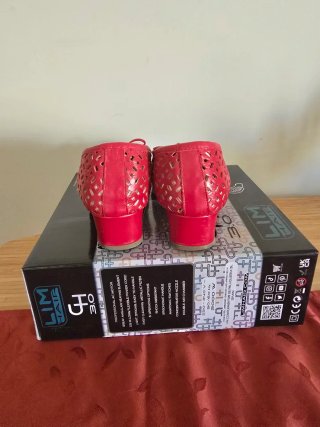 Zapatos Agudo Rojos Mujer