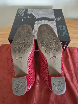 Zapatos Agudo Rojos Mujer