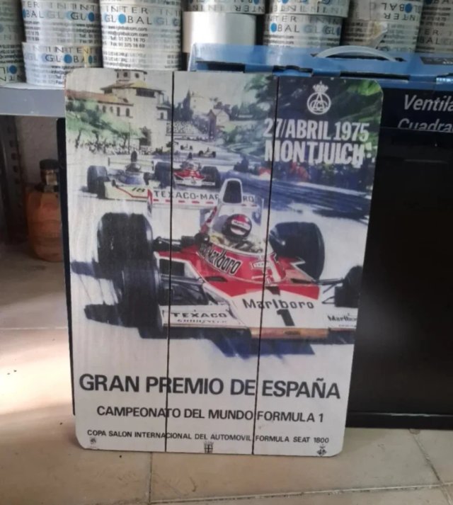 Cuadro GP España 1975 Montjuich