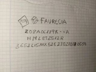 Catalizador Renault FAURECIA