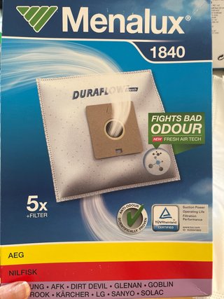 Bolsas aspiradora Menalux 1840 (5uds)(17bolsas)