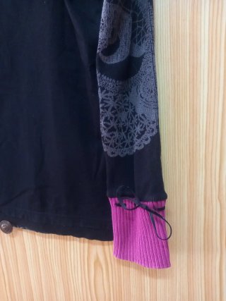 Jersey Desigual Corazones Negro y Rosa