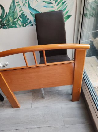 Cabezal de cama de madera 90cm