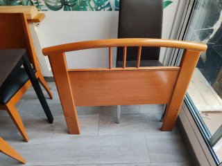 Cabezal de cama de madera 90cm