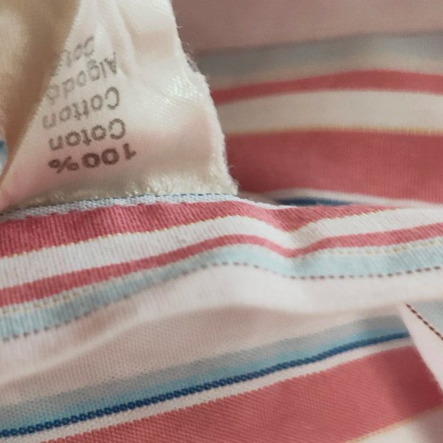 Camisa Lacoste Rayas Manga Larga Hombre
