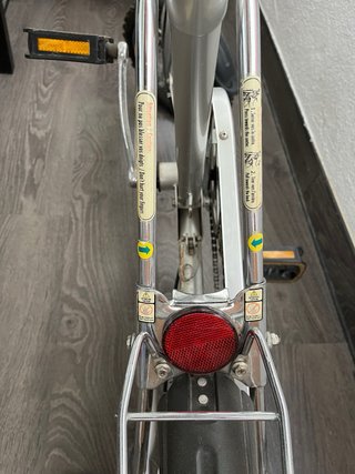 Bicicleta plegable urbana con portaequipaje
