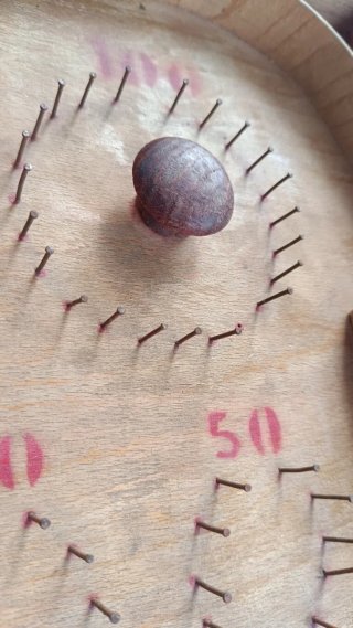 Pinball antiguo de madera mitad siglo XX