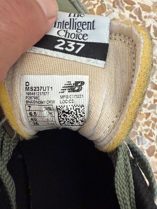 Zapatillas New Balance 237 Verde y Blanco