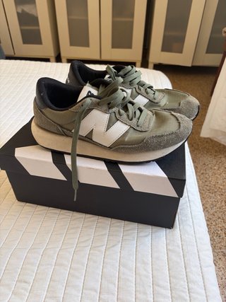 Zapatillas New Balance 237 Verde y Blanco