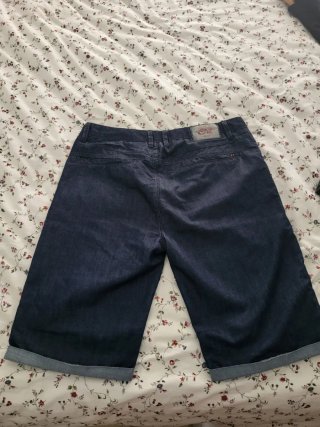 Pantalón Vaquero Corto Hombre Azul