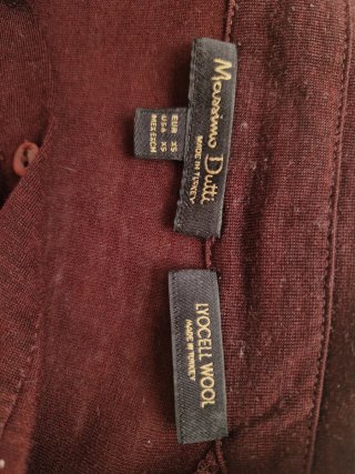 Massimo Dutti Polo Manga Larga Mujer Morado