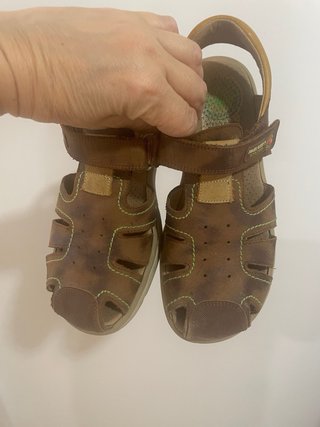Sandali Pablosky in pelle marrone per bambini, taglia 37