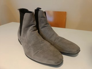 Botines grises de ante