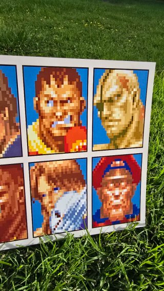 Super Street Fighter II Turbo Pixel Art 70x25