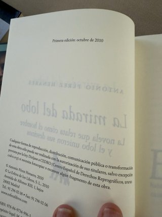 La mirada del lobo Primera Edición 2010