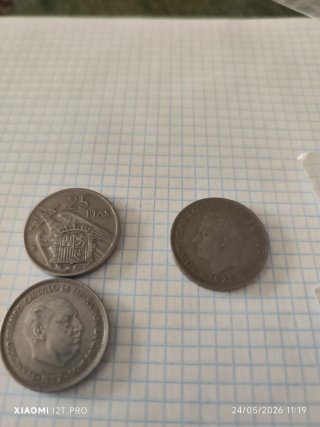 Monedas antiguas coleccionables