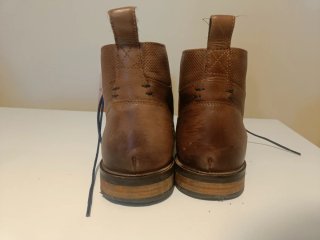 Botines de cuero marrones