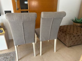 Set di 2 sedie da pranzo imbottite