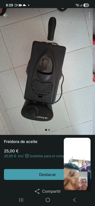 Freidora de aceite La Albufera