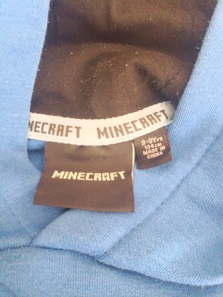 Sudadera Zara Minecraft Creeper Azul