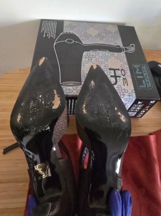 Zapatos de tacón marrones