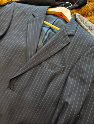 Americana Hackett - Talla 42R - Azul Rayas