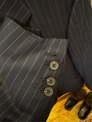 Americana Hackett - Talla 42R - Azul Rayas