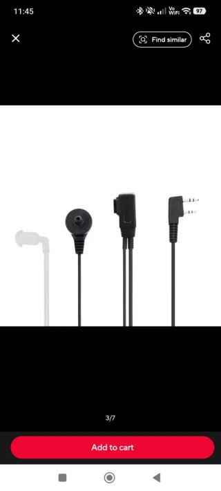 Auriculares Walkie Talkie