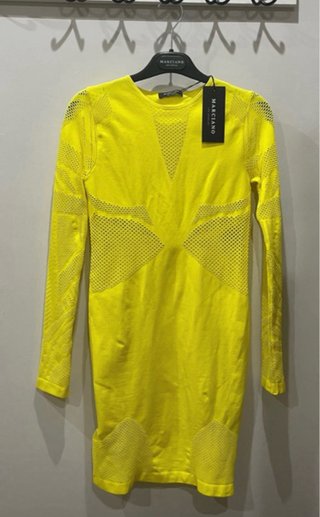 Vestido Guess Bandage Amarillo Nuevo Talla XS