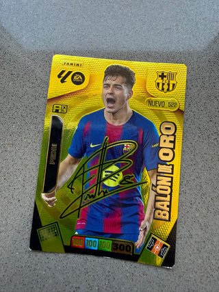 Carta Panini FC Barcelona Pedri Balón de Oro