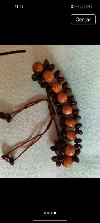 Pulsera Abalorios Naturales Hecha a Mano