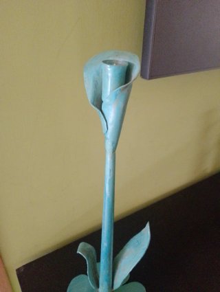 Candelabro ferro battuto artigianale